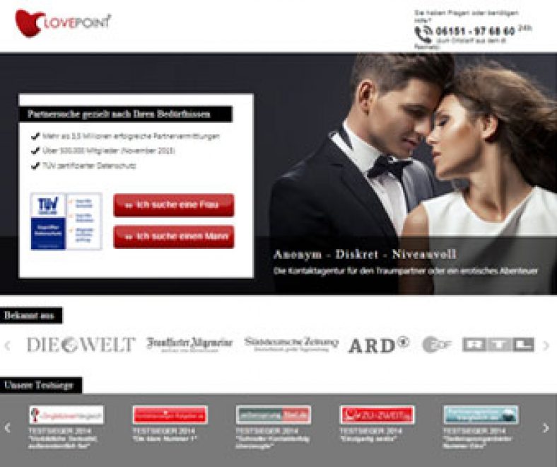 Lovepoint Webseite