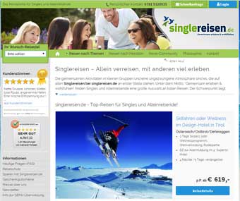 Singlereisen.de Startseite